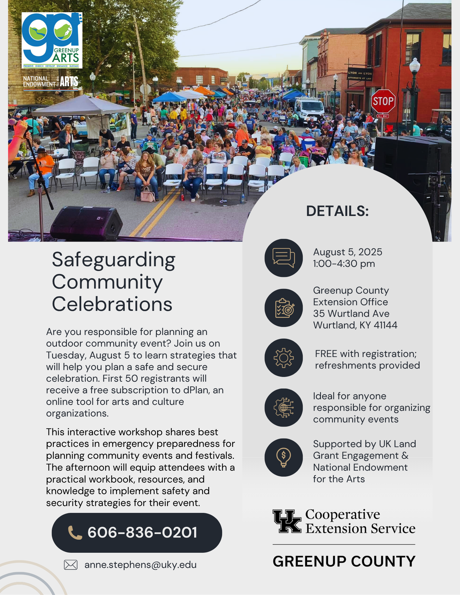 Safeguarding Community Celebrations flyer 2025