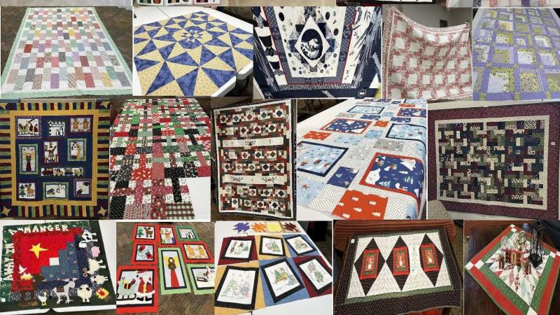 Pic of Quilts Made by the GC Quilt Guild 