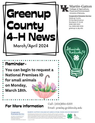 March--4-H Newsletter